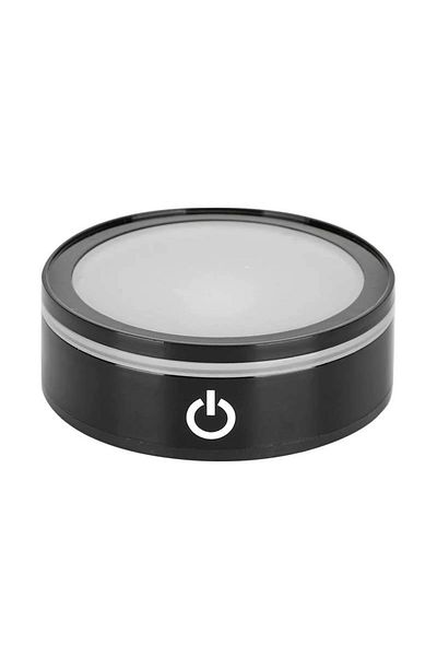 Choice black LED Light Base Colorful Round Show Stand Display Base Plate for 3D Crystal Glass Art Crystal D