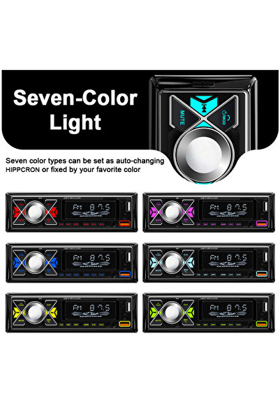 Choice1 راديو سيارة 1 دين صوت ستيريو مشغل MP3 بلوتوث الوسائط المتعددة ستيريو الرقمية للسيارة العالمي...