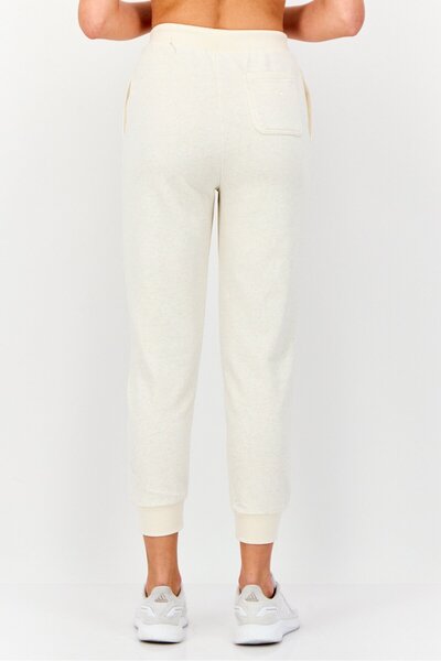 adidas Women Sportswear Fit Brand Logo Sweatpants, Cream