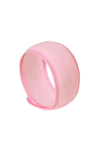 Choice عصابة رأس وردية اللون قابلة للتعديل للنساء، عصابة رأس للاستحمام والمكياج، عصابة رأس لغسل الوجه، منشفة ناعمة