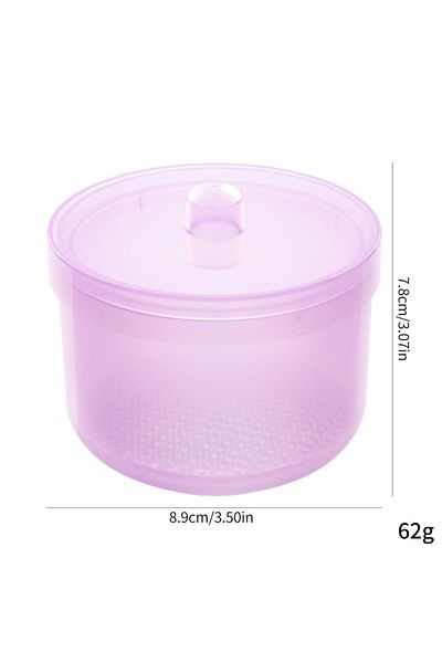 Choice light purple Nail Drill Bits Disinfection Box Double Layer Filtration Cleaning Box Manicure Storage