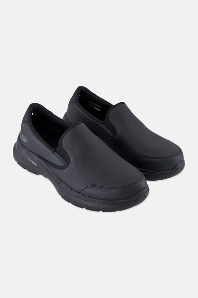 SKECHERS Men Go Walk 6 Slip On Walking Shoes, Black
