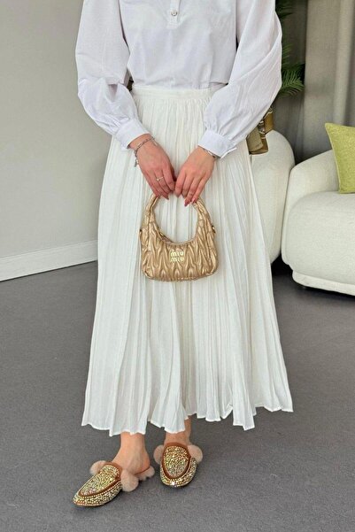 Şulemoda Giyim Fusta Ecru Begonia