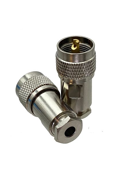 Choice 10pcs UHF male Plug PL259 clamp RG58 LMR195 RG400 RG142 Cable RF connector