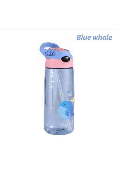 Choice 500ml Blue whale 500ml Kids Water Bottle With Straw BPA Free Children Drinking Healthy School Cup