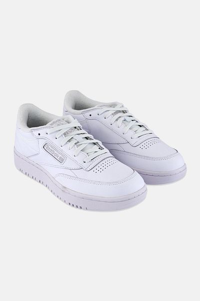 Reebok Women Club C Double Lace Up Tennis Shoes, White