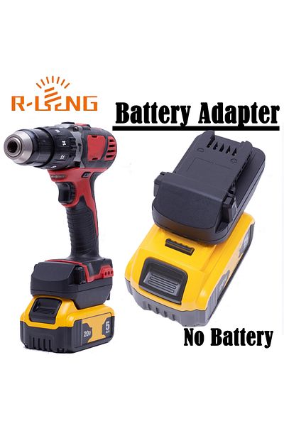 Choice Battery Converter Adapter for DeWalt 18V Li-ion to for Milwaukee 18V Power Cordless Tool W/LED Li...