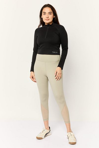 Tala Women High Neck Long Sleeves Brand Logo Sweatshirt, Black