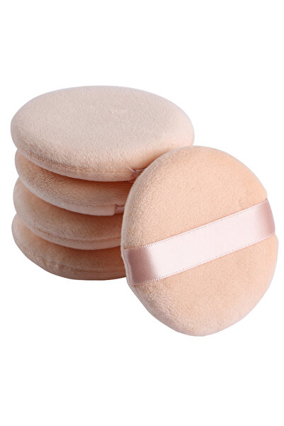 Choice 5 قطع من إسفنجة بودرة الوجه المستديرة، إسفنجة تجميل ناعمة محمولة لتطبيق المكياج، B