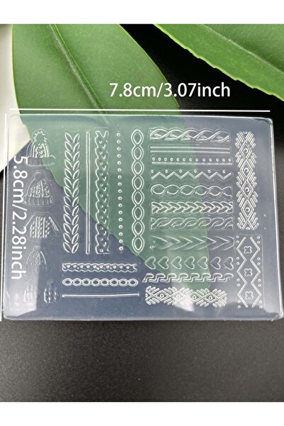 Choice قالب أكريليك ثلاثي الأبعاد لسترة شتوية من قطعة واحدة، فن أظافر من السي...