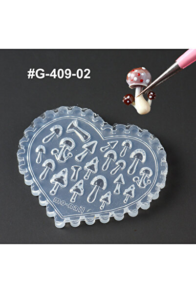 Choice G-409-02 1PCS Spring Sakura Flower Nail Silicone Mold 3D Acrylic Carvi...