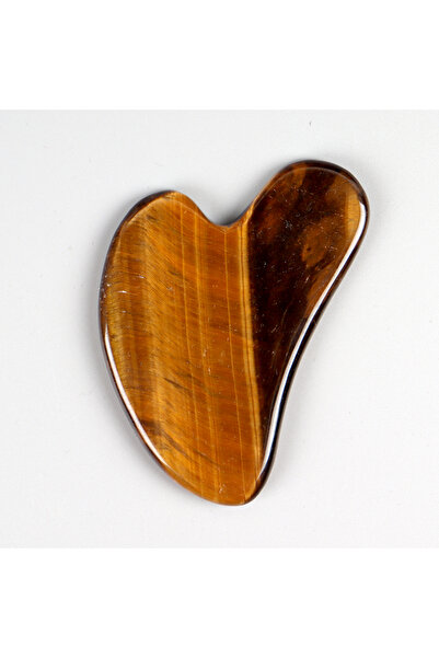 Choice1 Tiger Eye Heart Guasha Stone Face Rose Quartz Jade Massage Tool Chin ...