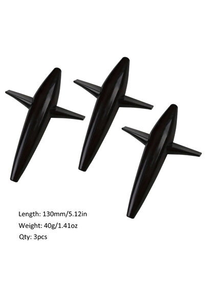 Choice 130 مم 40 جرام 3 قطع سوداء 3 قطع على شكل طائر 5 بوصات 40 جرام طُعم صيد...