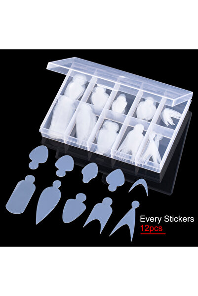 Choice 006-120 قطعة TP 60/120 قطعة قالب سيليكون للأظافر الفرنسية قابل لإعادة ...