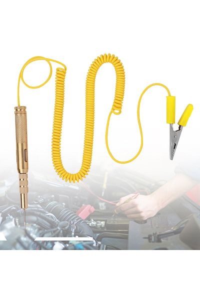 Choice Yellow Auto Car Vehicle Circuit Tester DC 6V 12V 24V Light Bulb Voltage Test Pen Pencil Yellow
