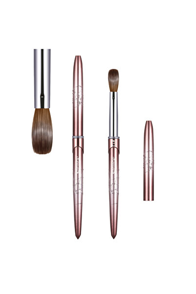 Choice1 فرشاة أظافر أكريليك كولينسكي S007-12 شعيرات شعر كولينسكي بمقبض دائري ...