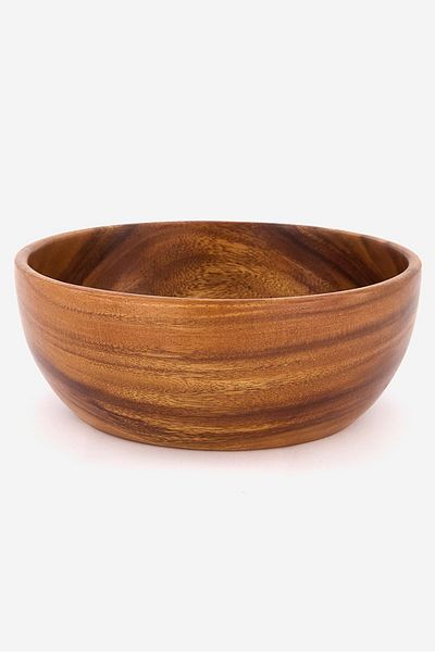 Muy Mucho Acacia Wood Round Platter, Brown