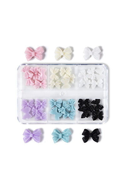 Choice 30 قطعة من زينة أظافر Brige الصغيرة ثلاثية الأبعاد على شكل فيونكة كاوا...