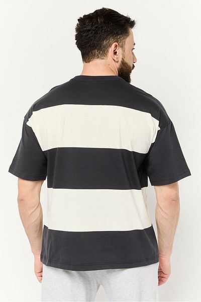 Champion Men Sportswear Fit Short Sleeves Outdoors T-Shirt, Dark Grey/White