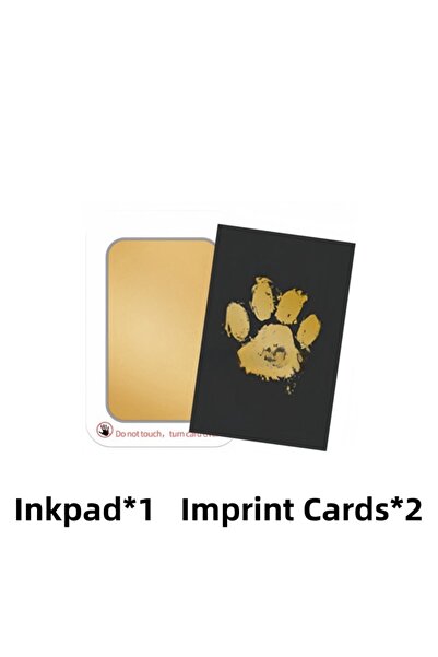 Choice مجموعة بصمات اليد والقدم الذهبية للأطفال، وسادات حبر آمنة وغير سامة، ح...