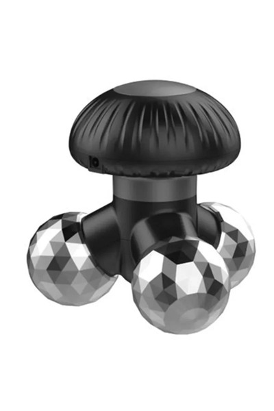 Choice1 جهاز تدليك اهتزازي محمول جديد 4 في 1 باللون الأسود مع 3 رؤوس تدليك لل...