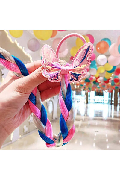 Choice ربطة شعر وردية اللون، ربطة رأس للفتيات على شكل إلسا، ضفيرة منسوجة، تاج ندفة الثلج المتشابك، ربطة شعر