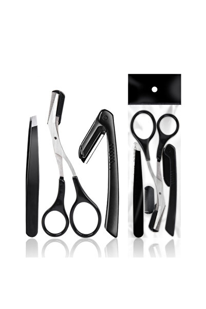 choice2 مجموعة تشذيب الحواجب 3 في 1، 3-11 قطعة، مقص، ملقط، شفرة حلاقة للحواجب، مشط حواجب، شفرة حلاقة للحواجب