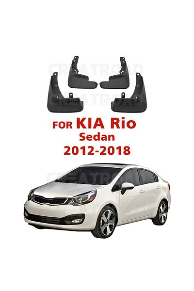 Choice For KIA Rio Sedan 2012-2018 Mudflaps Splash Guards Mud Flap Front Rear Mudguards Fenders 4Pcs Car...