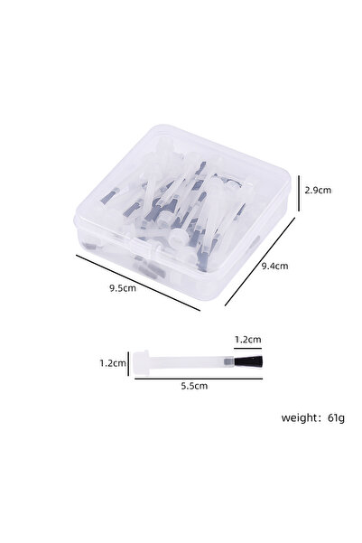 Choice علبة واحدة تحتوي على 50 قطعة من فرش طلاء الأظافر البديلة، أداة تطبيق غ...