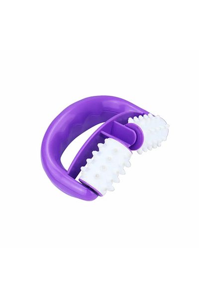 FODRK purple Anti Cellulite Roller Fat Control Beauty Massager Face Lift Tools Handheld Leg Buttocks Fast