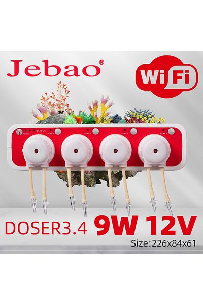 Choice US PLUG DOSER 3.4 12V 9W Jebao Water Pump Filter Auto Dosing Pump Automatic Marine Reef Doser 3.1 3.