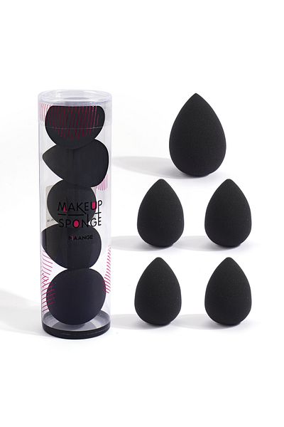 MAANGE Yellow MAANGE 5PCS Makeup Sponge Blender Set Foundation Concealer Powder Cream Puff Dry&Wet Cosmetic