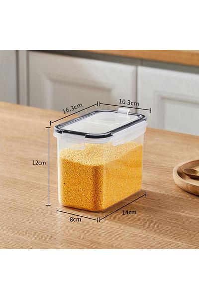 Choice 1-tier 1.3L Food Storage Containers with Lids Stackable Treat Box Containers for Kitchen Pantry Orga