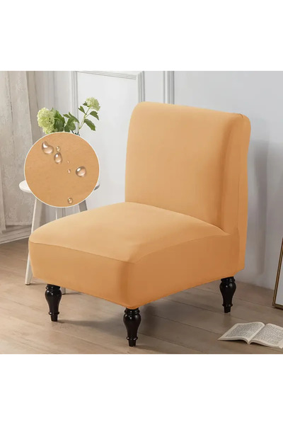 Choice غطاء كرسي A10 قطعة واحدة بلون سادة، غطاء كرسي بدون أذرع، أغطية أريكة م...