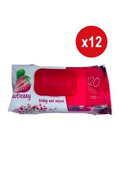 Sleepy Șervețele umede pentru bebeluși, pachet 120 căpșuni x 12
