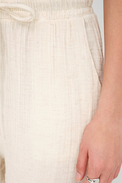 Addax Beli Lastikli Wide Leg Pantolon PN7051-İ12