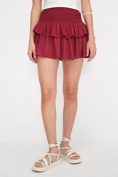Addax Frilly Mini Skirt E16568