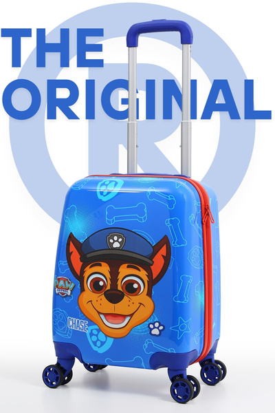 Gedox Kids Paw Patrol Lisanslı Çocuk Valizi Chase Temalı | Darbeye Dayanıklı 360 Tekerlek