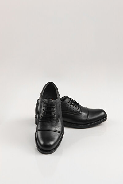 SVMSHOES Men's Leather Black Shoes/Lace-up Black Stylish Men's Shoes/Suit Shoes