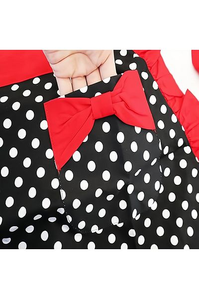COOYA Half Apron Kitchen,Comfortable & Breathable,Machine Washable in cold Water,Extra Long Waist Ties