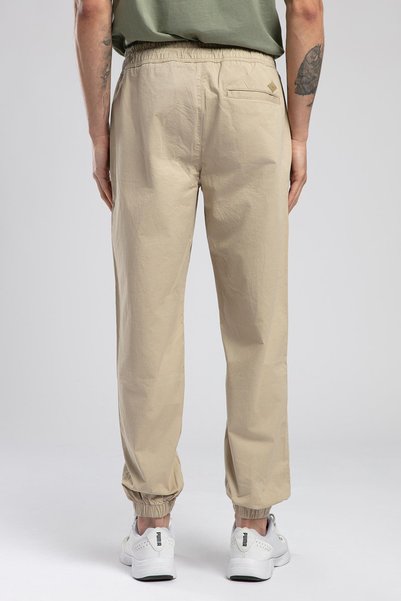 Lee Cooper Jogger 2 Normal Bel Rahat Kesim Bilekte Lastikli Paça Bej Erkek Pantolon