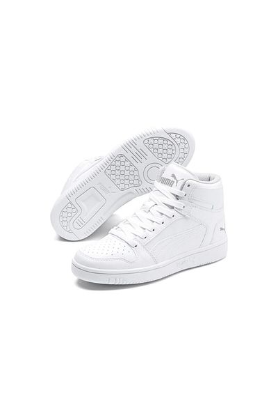 Puma Unisex White Rebound Joy Jr Basketball Shoes