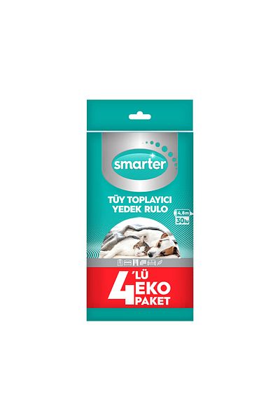 SMARTER 4 Pack linT CollecTor Spare Cleaning Roller