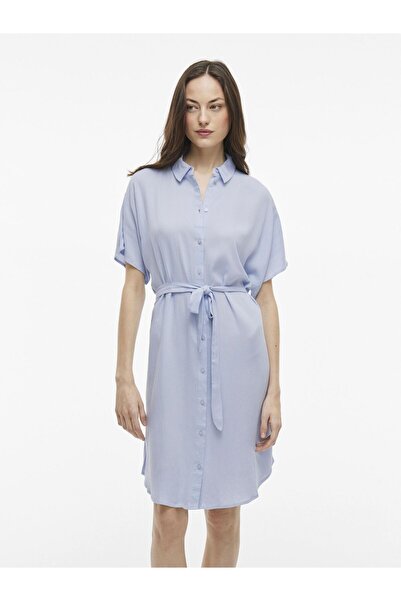 VILA Blusenkleid Kurzarm