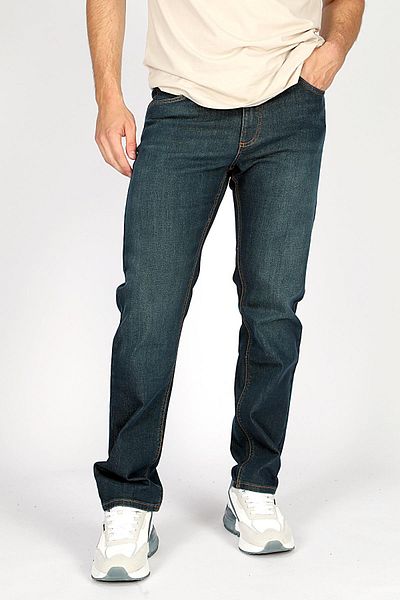 Lee Cooper Мъжки дънки Rico с висока талия и прави крачоли, зелени
