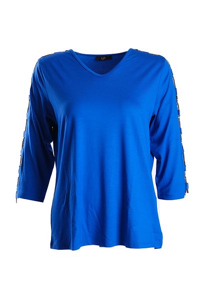 Vedi -Bb Minimalist V Neck 3/4 Sleeve Women's Blouse - Casual & Special Occasion