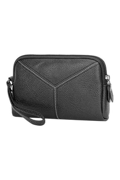 Generic Multi-Layer Zippered Wallet Black