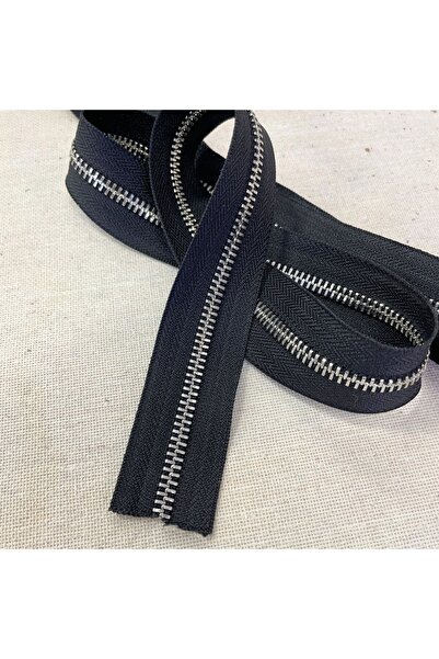 ipekbazaar Fermoar metalic negru, tip 5, 1 metru