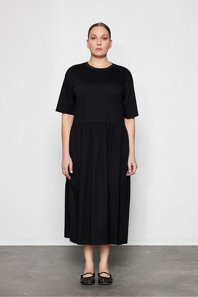LUOKK Μίντι φόρεμα Chiara Plus Size Μαύρο