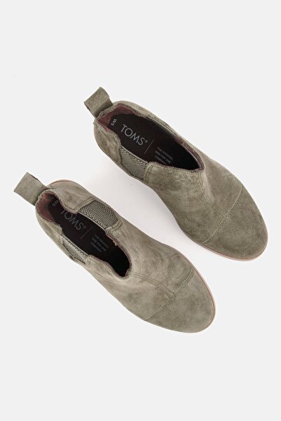 Toms Women Everly Slip On Ankle Boots, Dark Olive